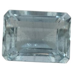 2.33ct Smaragdschliff Aquamarin