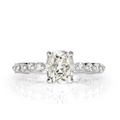 2.33ct Old Mine Cut Diamond Engagement Ring