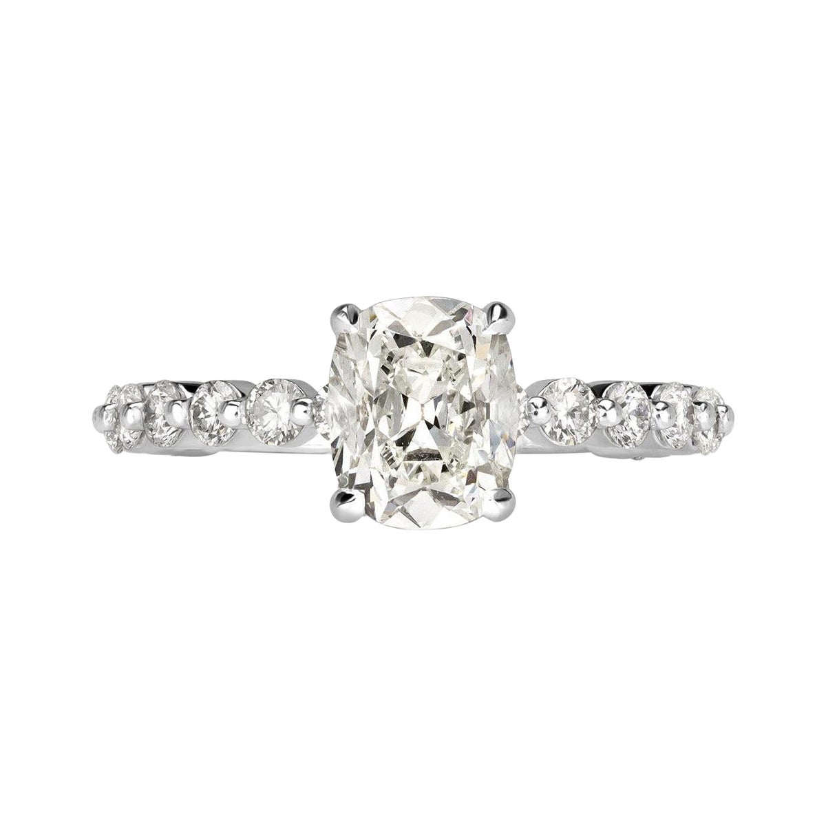 2.33ct Old Mine Cut Diamond Engagement Ring