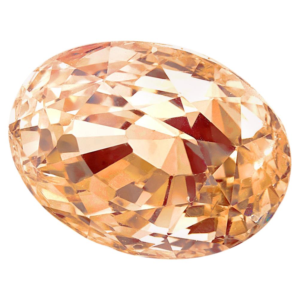 2.34 Carat Oval Yellow-Orange Sapphire, GIA Certificate