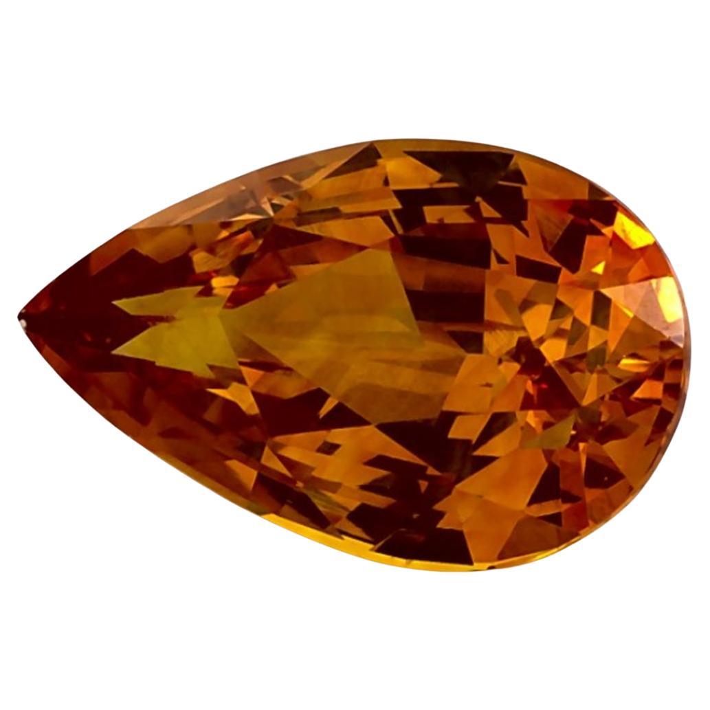 2.34 Ct Yellow Sapphire Pear Loose Gemstone (pierre précieuse en vrac)