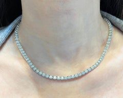 Spectra Fine Jewelry, 23.48 Carat Diamond Tennis Necklace
