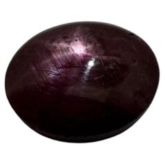 23.48 Carat Natural Oval Cabochon Star Ruby GIA Certified No Heat With Ring Mold