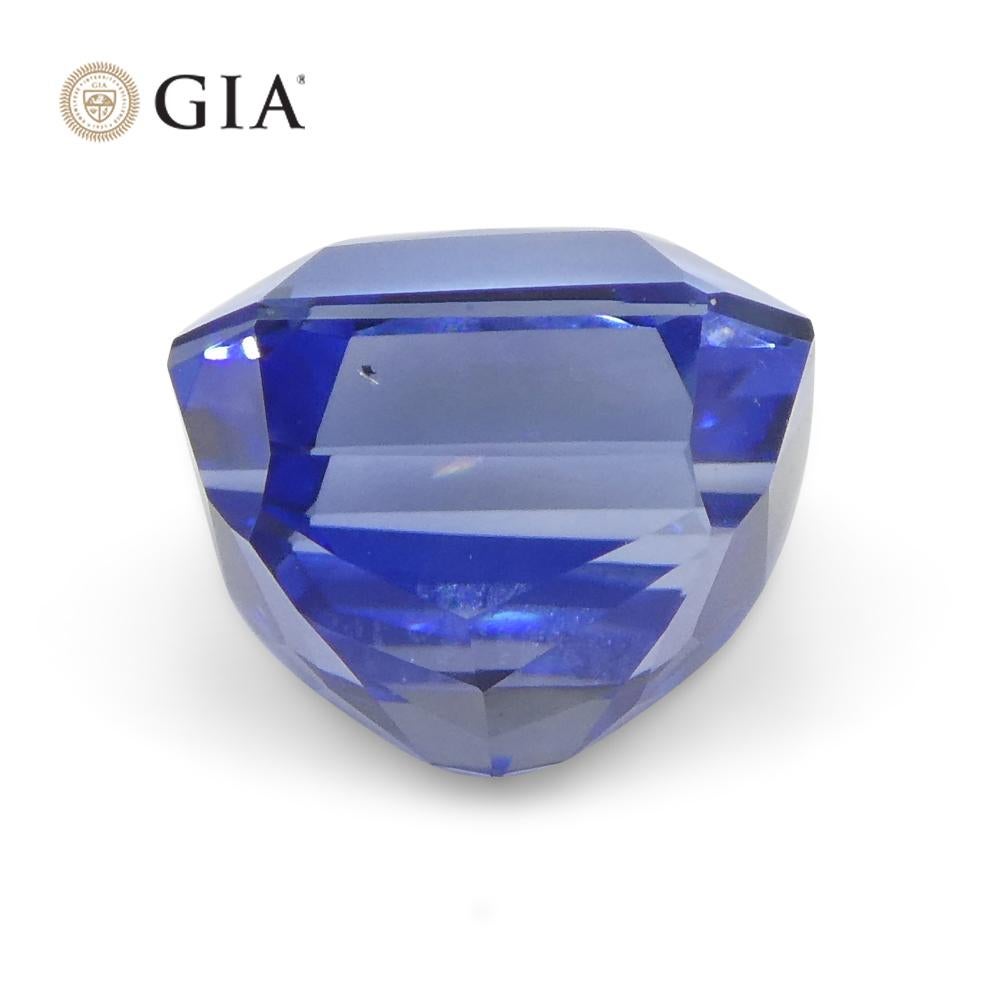 2.34ct Octagonal/Emerald Cut Blue Sapphire GIA Certified Sri Lanka 5