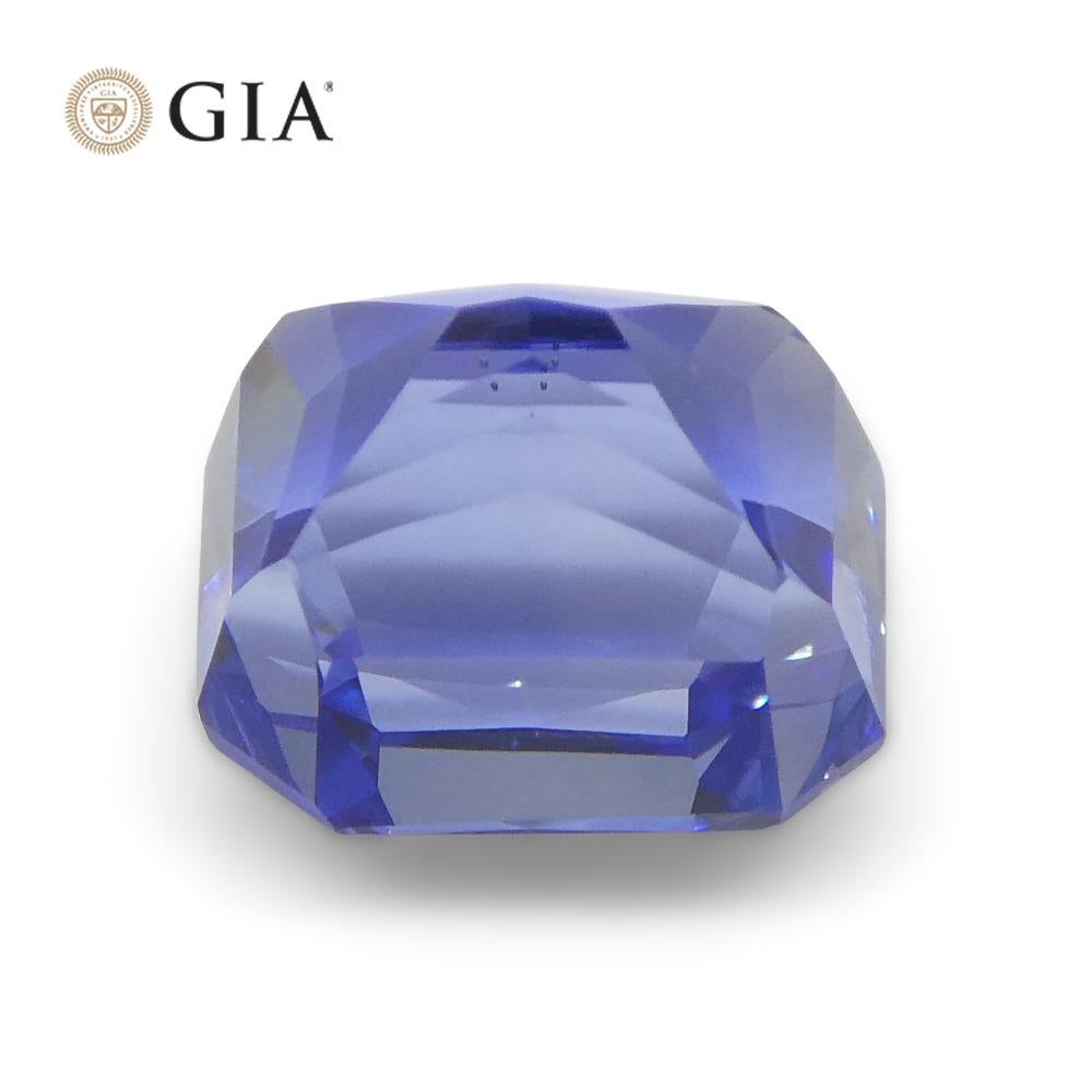 2.34ct Octagonal/Emerald Cut Blue Sapphire GIA Certified Sri Lanka 8