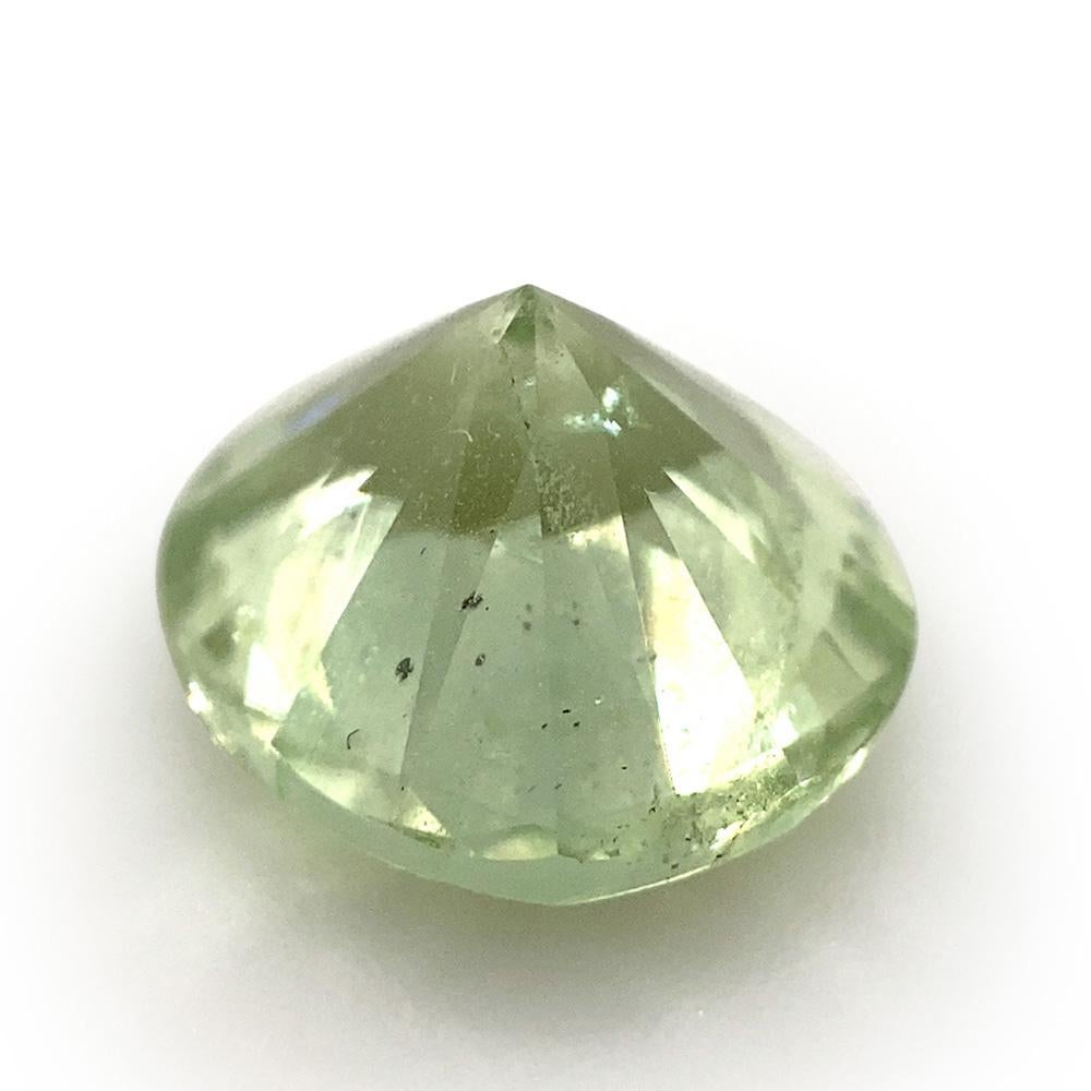 2.34ct Oval Mint Green Garnet from Merelani, Tanzania In New Condition For Sale In Toronto, Ontario