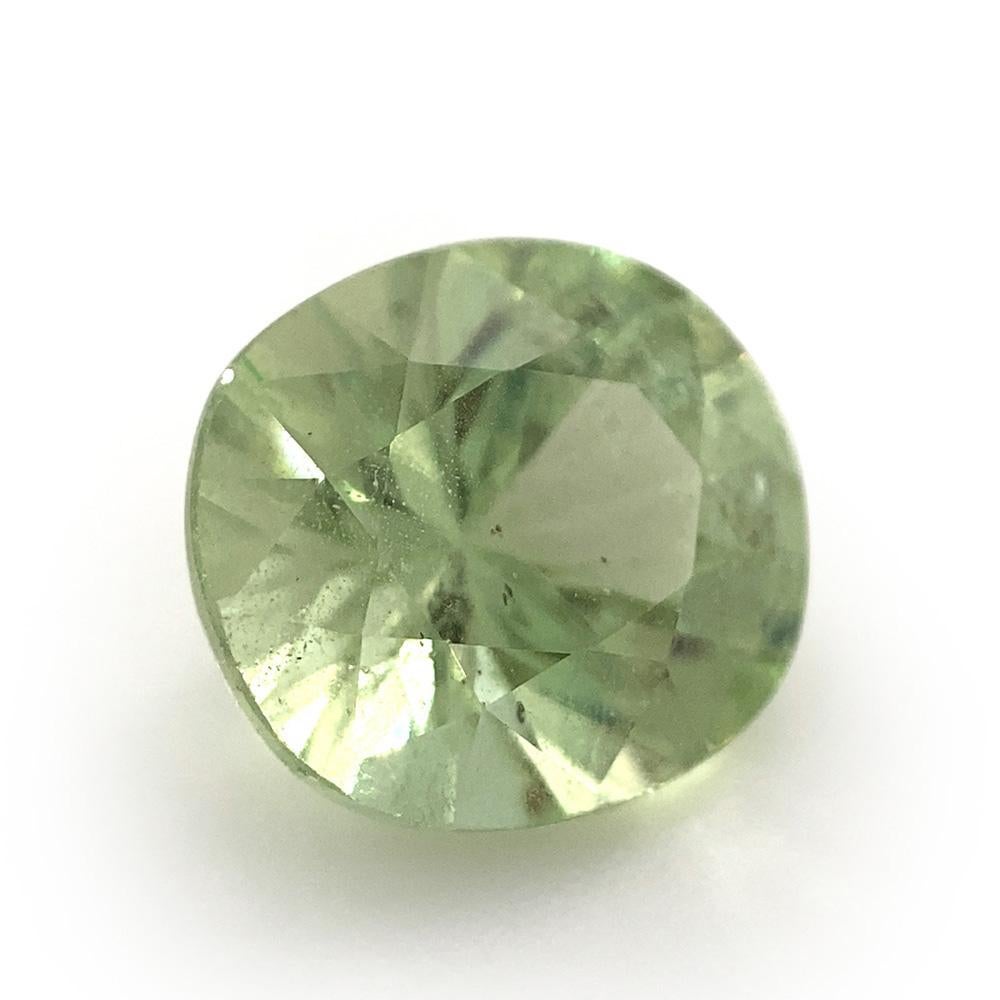 2.34ct Oval Mint Green Garnet from Merelani, Tanzania For Sale 1