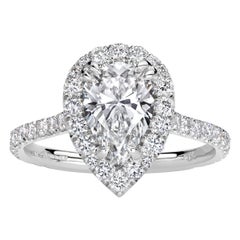 2.34ct Pear Shaped Diamond Engagement Ring