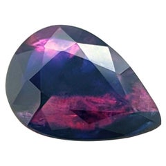 2.34ct Unique Natural Winza Sapphire Ruby Blue Purple Untreated Gem 11x7.5mm