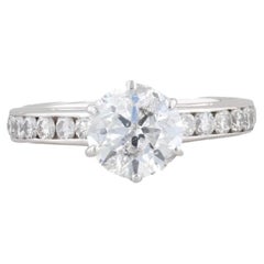 2.34ctw Natural Diamond Engagement Ring 14k White Gold Size 6 Round Brilliant