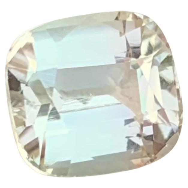 2,35 carati di tormalina naturale sciolta di colore crema a forma di cuscino per anello