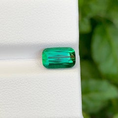 2,35 carati di tormalina blu verdastra naturale sfusa con taglio a cuscino Gemma afgana