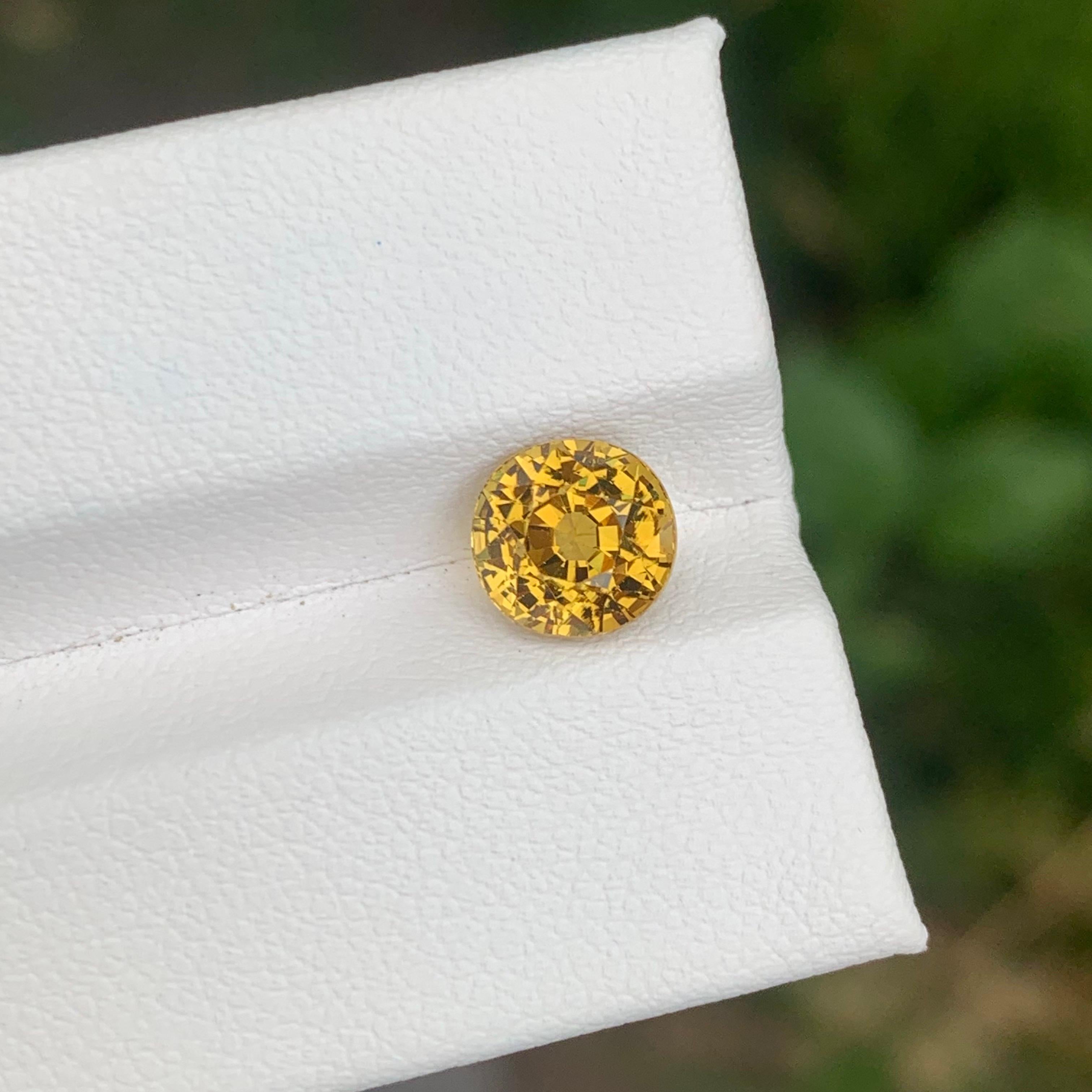 Round Cut 2.35 Carat Natural Loose Mali Garnet Round Shape Gemstone Mali’s Gemstone For Sale