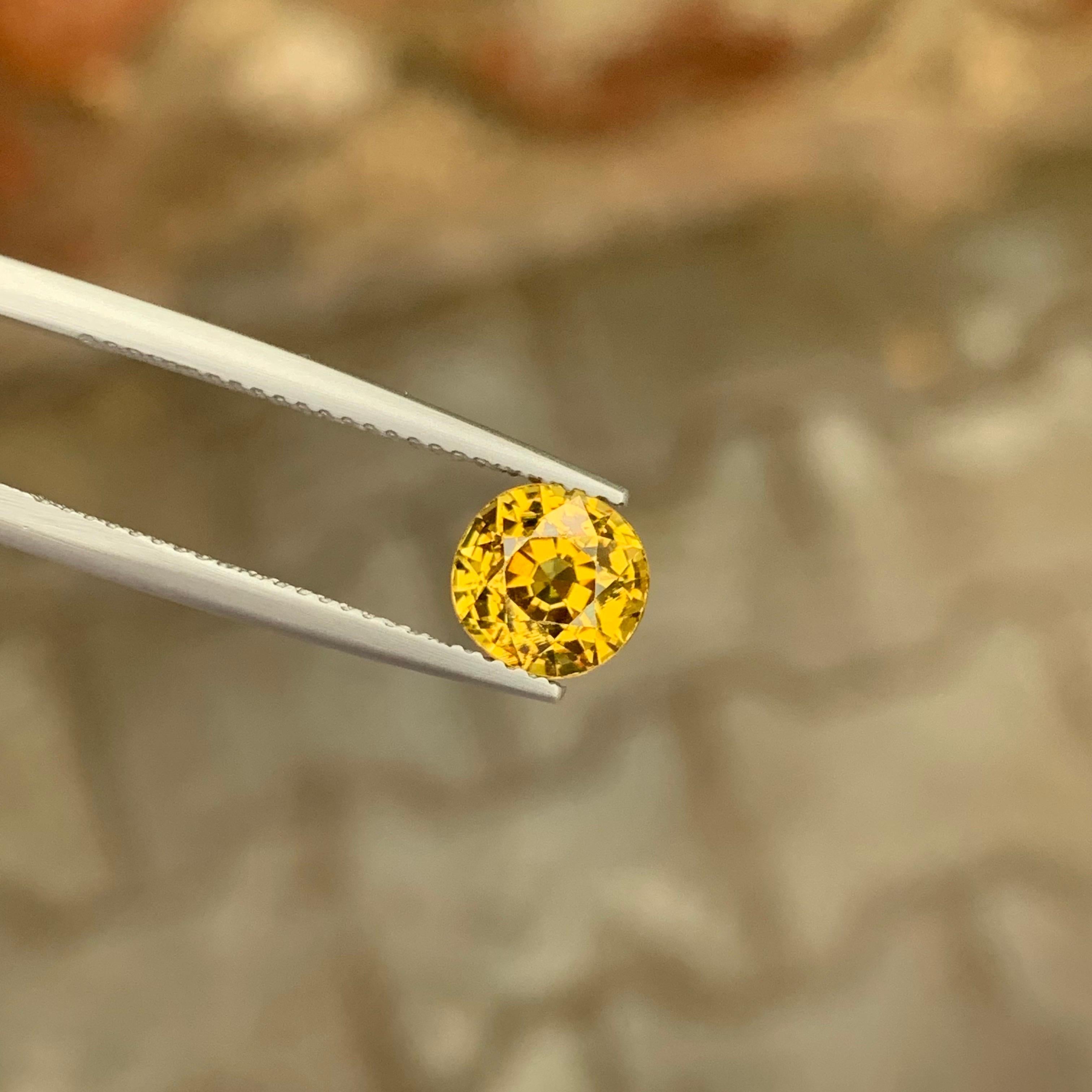 Women's or Men's 2.35 Carat Natural Loose Mali Garnet Round Shape Gemstone Mali’s Gemstone For Sale
