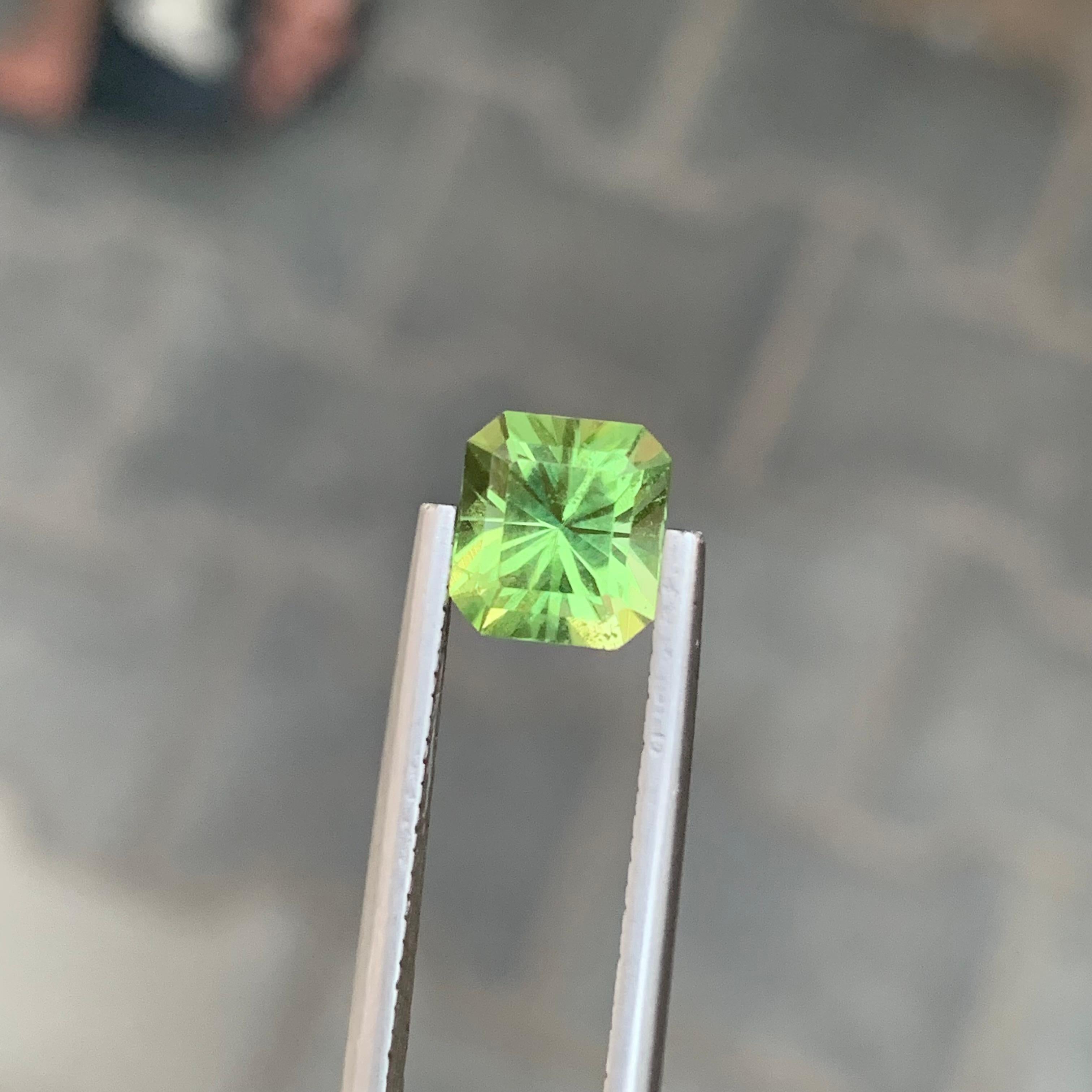 2.35 Carats Loose Fancy Cut Peridot Pakistan Mine For Sale 2
