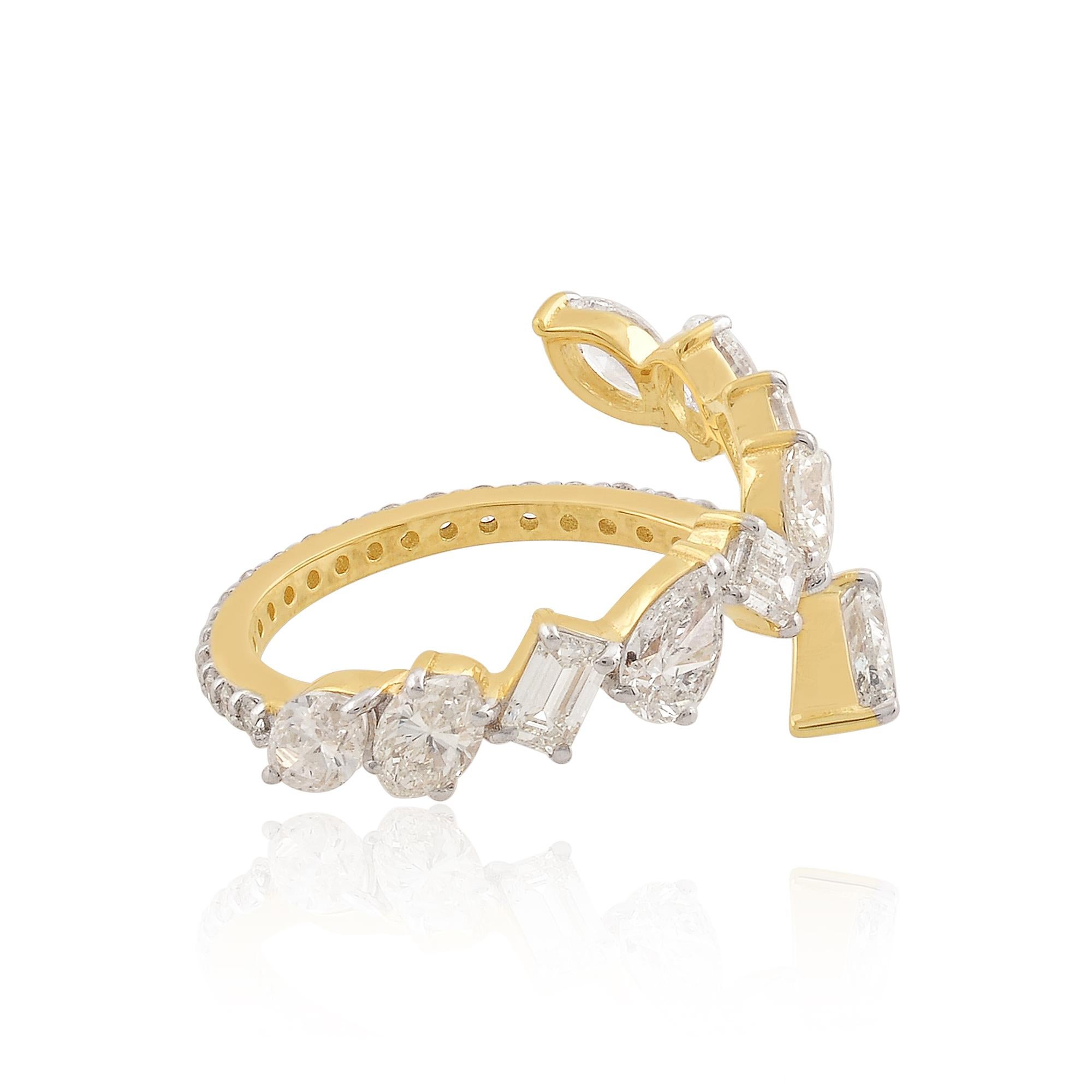 Item Code:- SER-2345L
Gross Wt :-2.79 gm
18k Solid Yellow Gold Wt :- 2.32 gm
Natural Diamond Wt :- 2.35 ct.  ( AVERAGE DIAMOND CLARITY SI1-SI2 & COLOR H-I )
Ring Size: 7 US and All size available

✦ Sizing
.....................
We can adjust most