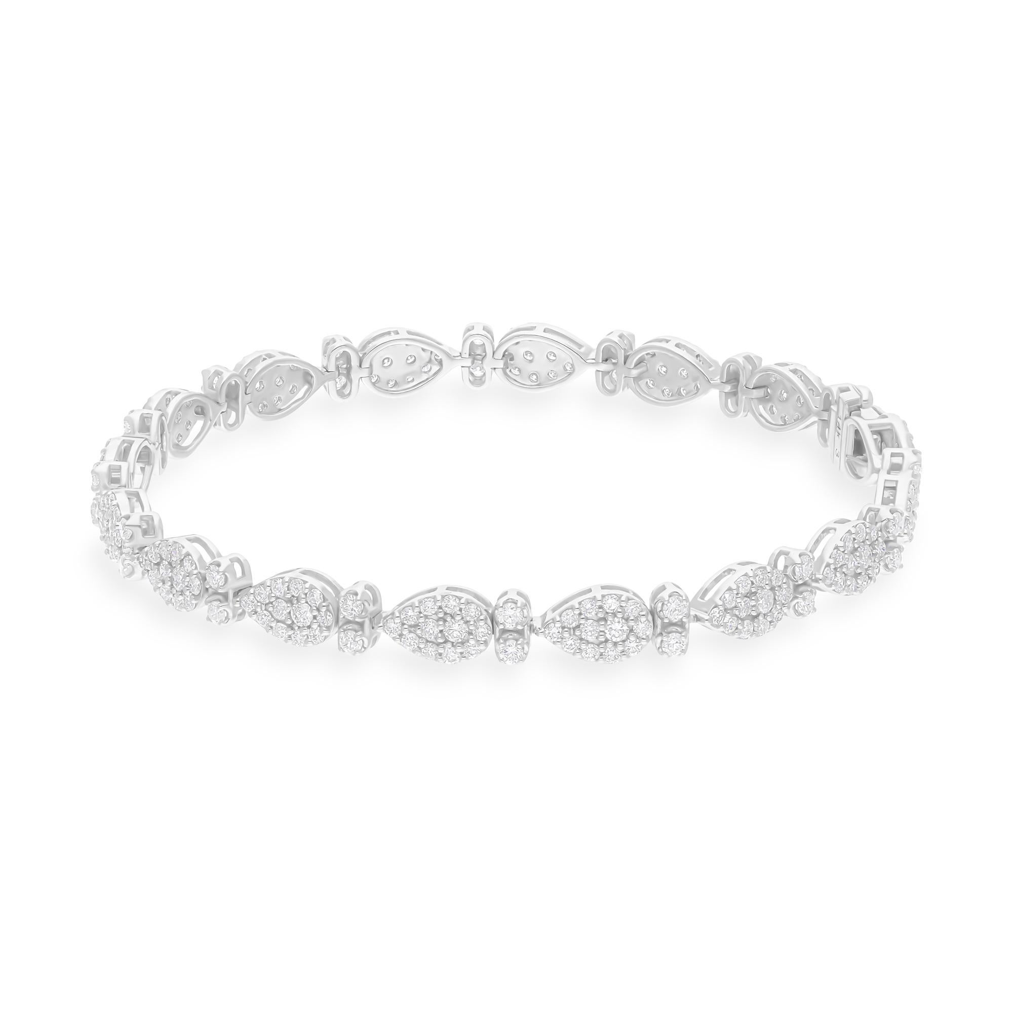 Cast from 14-karat gold, these exquisite bracelet is handset with 2.35 carats of sparkling diamonds.

FOLLOW SPECTRUM JEWELS storefront to view the latest collection & exclusive pieces. Spectrum Jewels is proudly rated as a Top Seller on 1stdibs