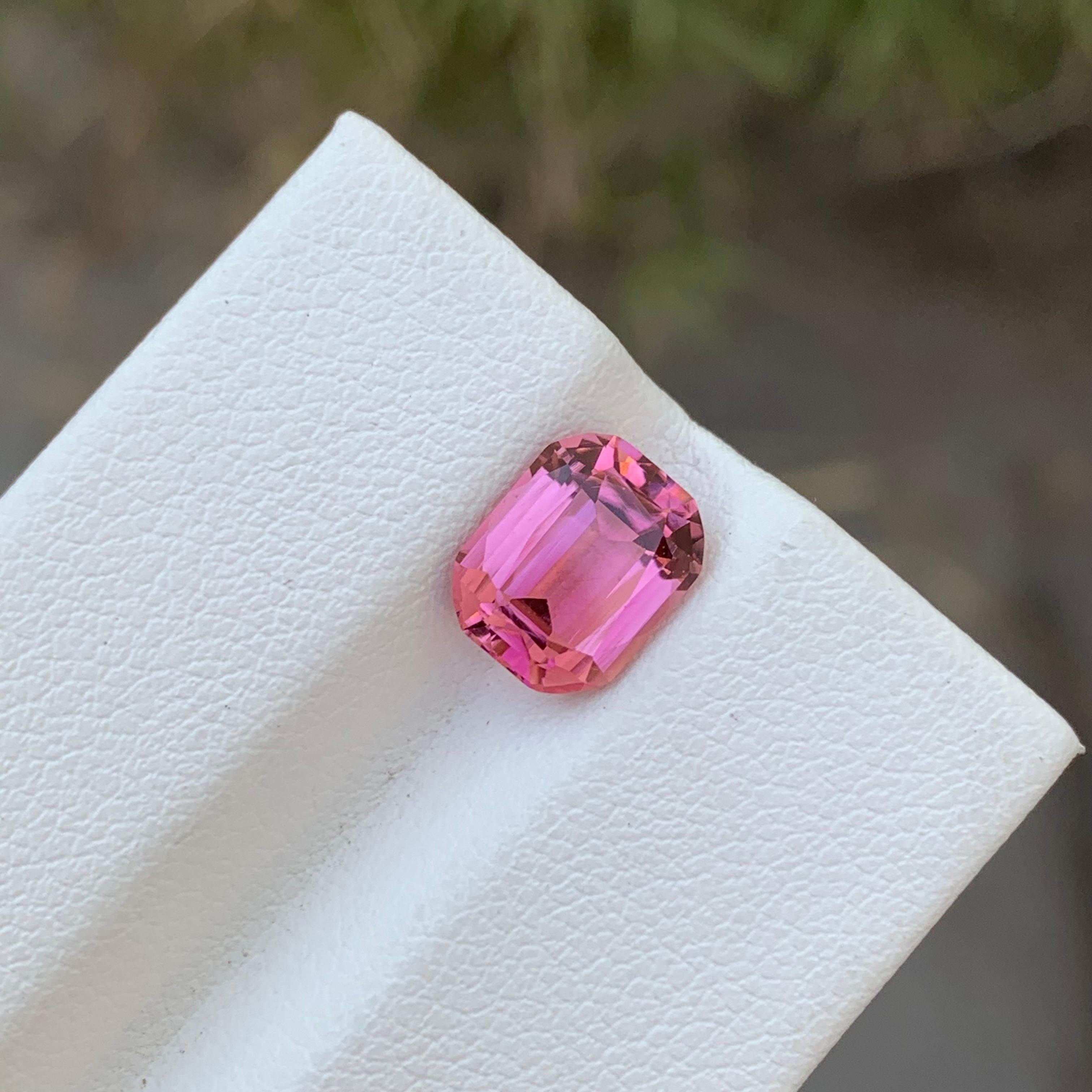 2.35 Carats Natural Baby Pink Loose Tourmaline Ring Gemstone Afghanistan Mine For Sale 8