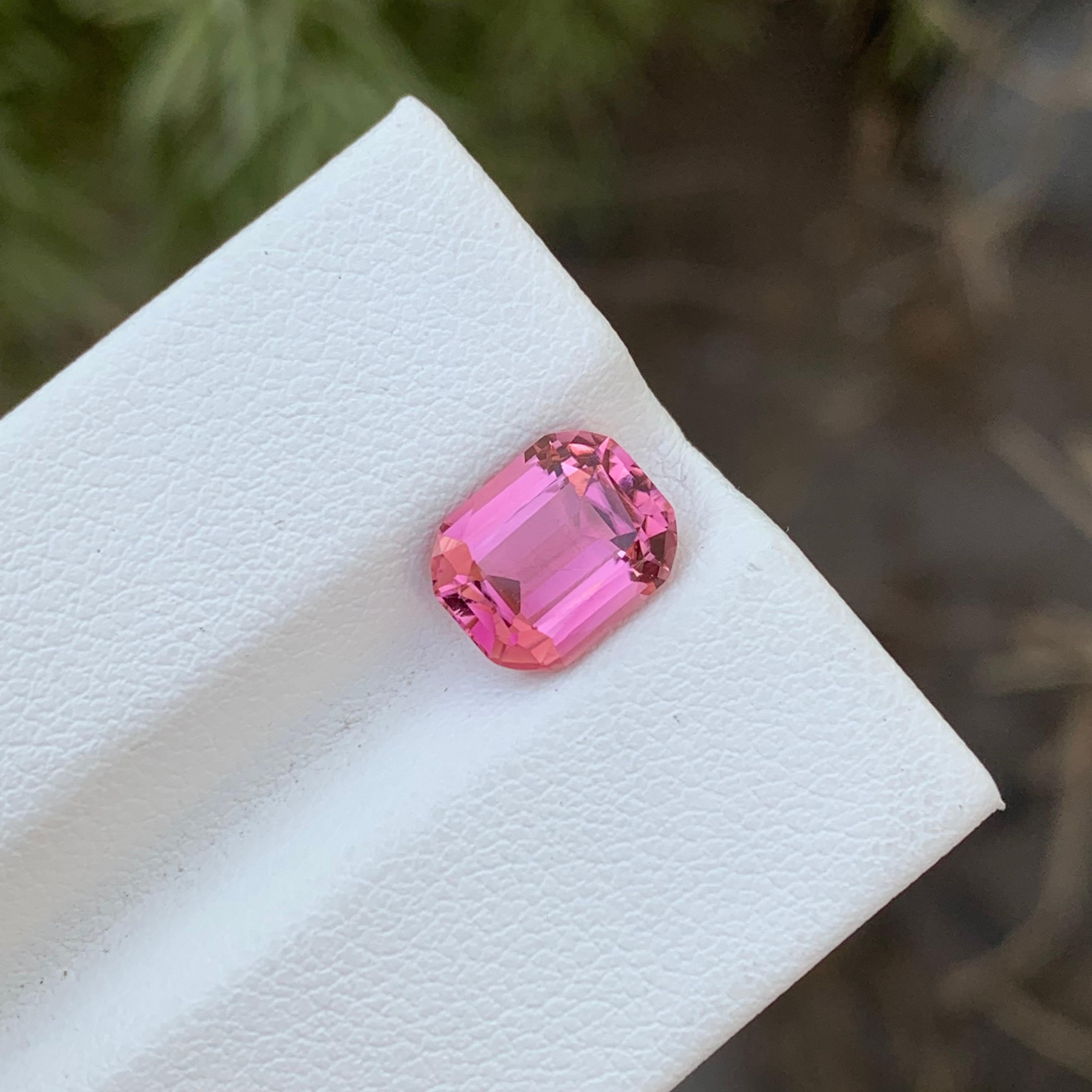 2.35 Carats Natural Baby Pink Loose Tourmaline Ring Gemstone Afghanistan Mine In New Condition For Sale In Peshawar, PK