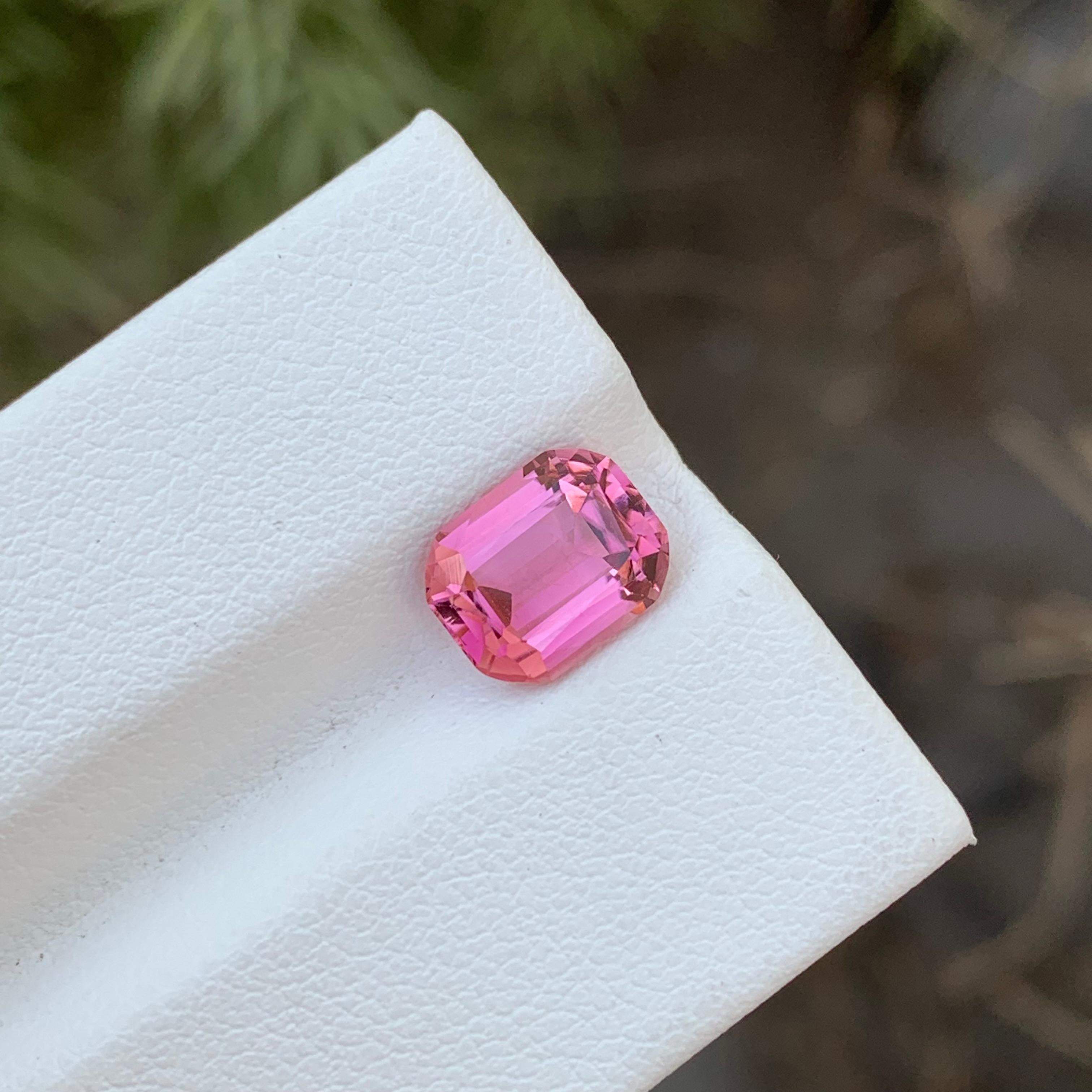 Women's or Men's 2.35 Carats Natural Baby Pink Loose Tourmaline Ring Gemstone Afghanistan Mine For Sale