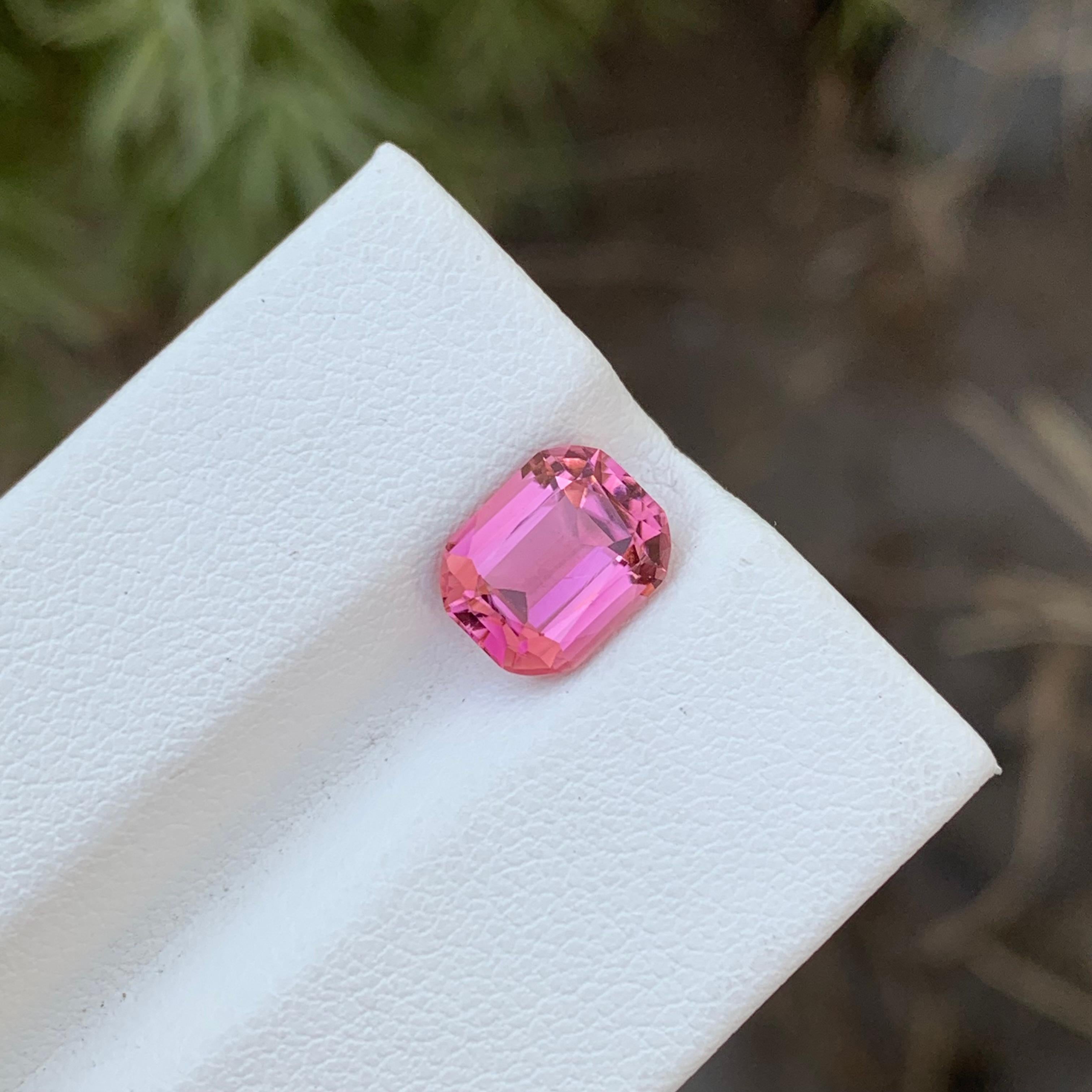 2.35 Carats Natural Baby Pink Loose Tourmaline Ring Gemstone Afghanistan Mine For Sale 3