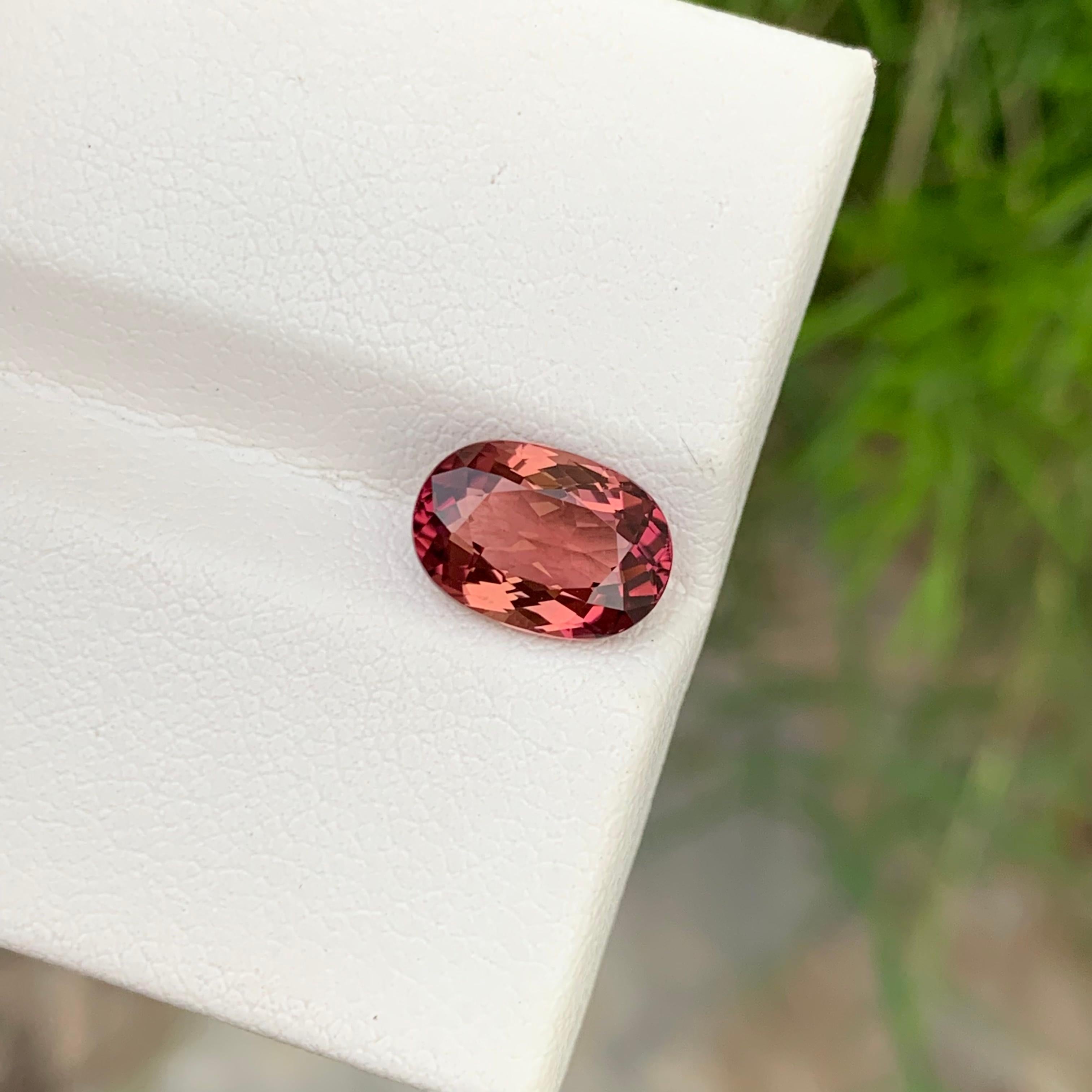 2.35 Carats Natural Loose Pink Tourmaline Oval Shape From Congo Mine  For Sale 12