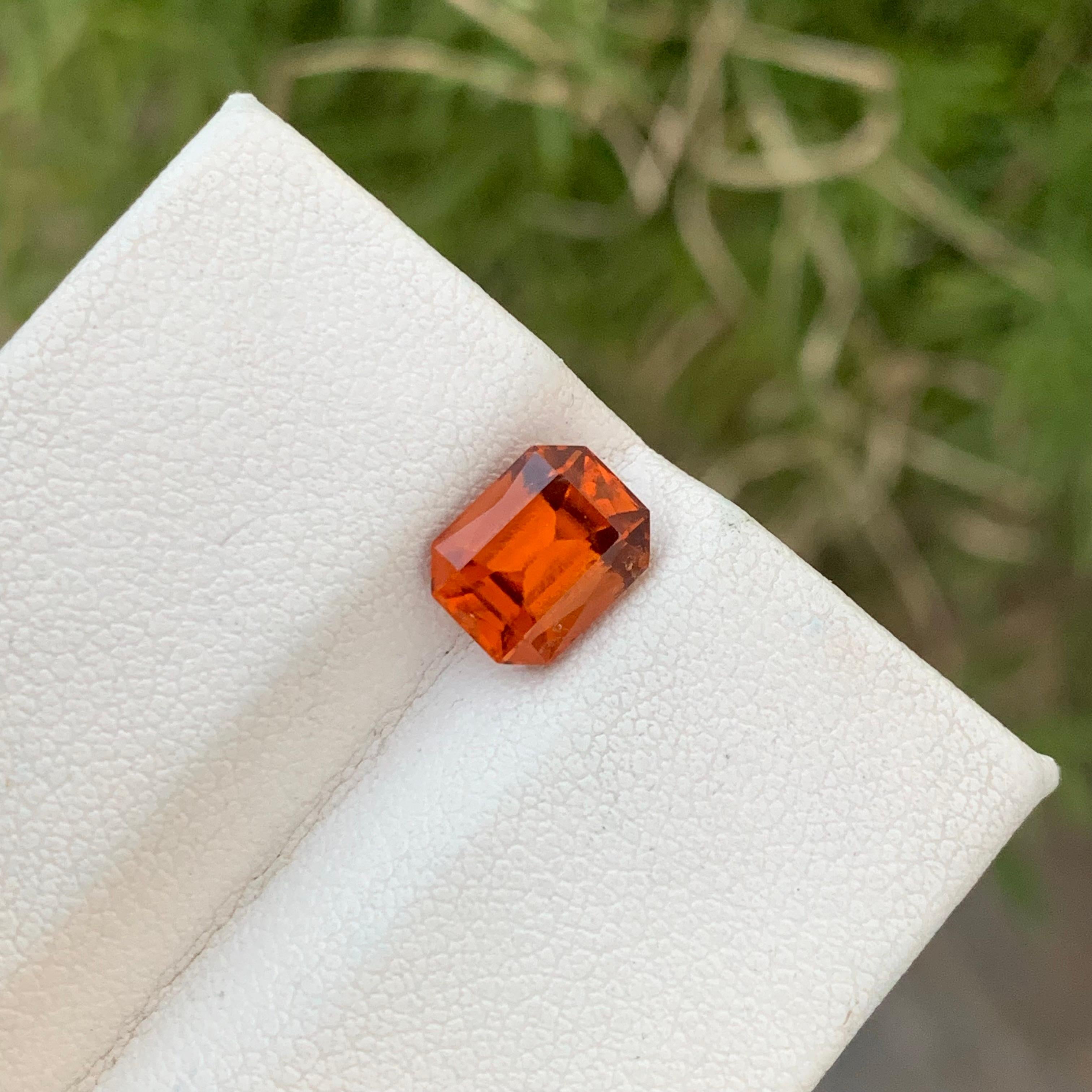 Loose Spessartine Garnet
Weight: 2.35 Carats
Dimension: 8.3 x 6.5 x 5.1 Mm
Colour: Orange
Treatment: Non
Shape: Emerald
Certificate: On Demand


Spessartine garnet, often referred to simply as spessartine, is a captivating gemstone prized for its