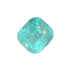 2.35 Carats Paraiba Color Cushion Cut Tourmaline Gemstone for Ring Jewelry