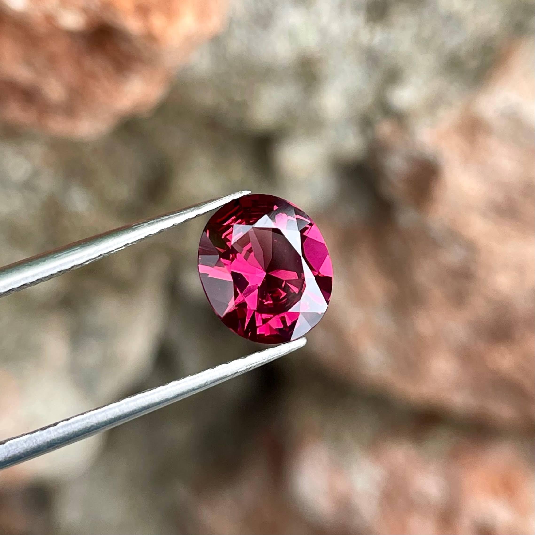 reddish pink gemstone