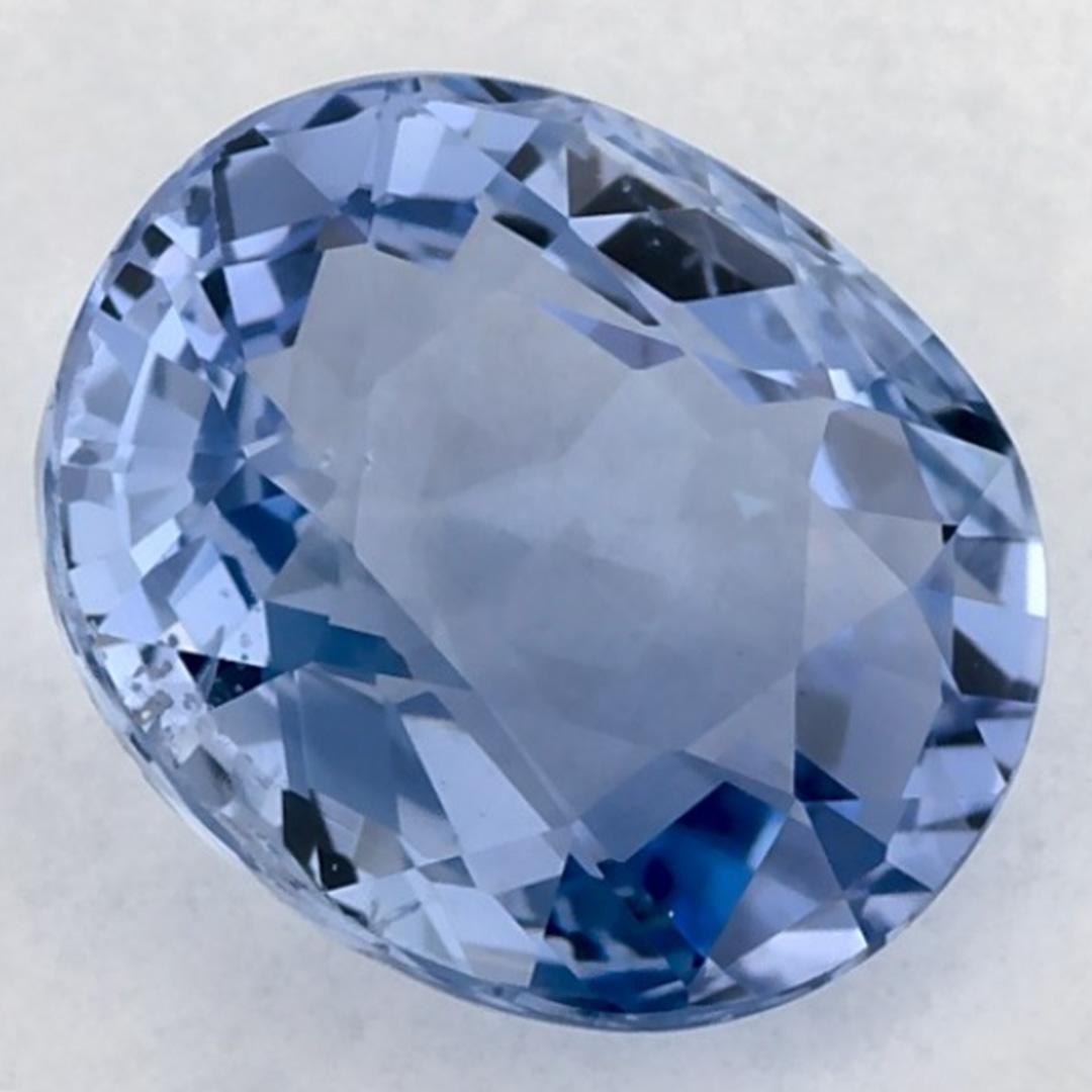 Taglio ovale 2.35 carati di zaffiro blu ovale sfuso in vendita