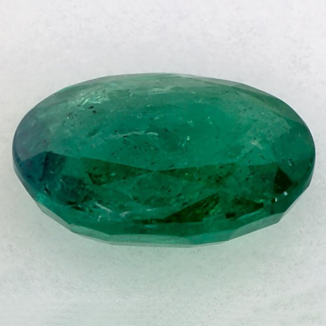 2.35 Ct Emerald Oval Loose Gemstone In condizioni Nuovo in vendita a Fort Lee, NJ