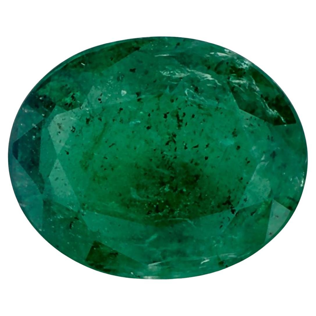 2.35 Ct Emerald Oval Loose Gemstone in vendita