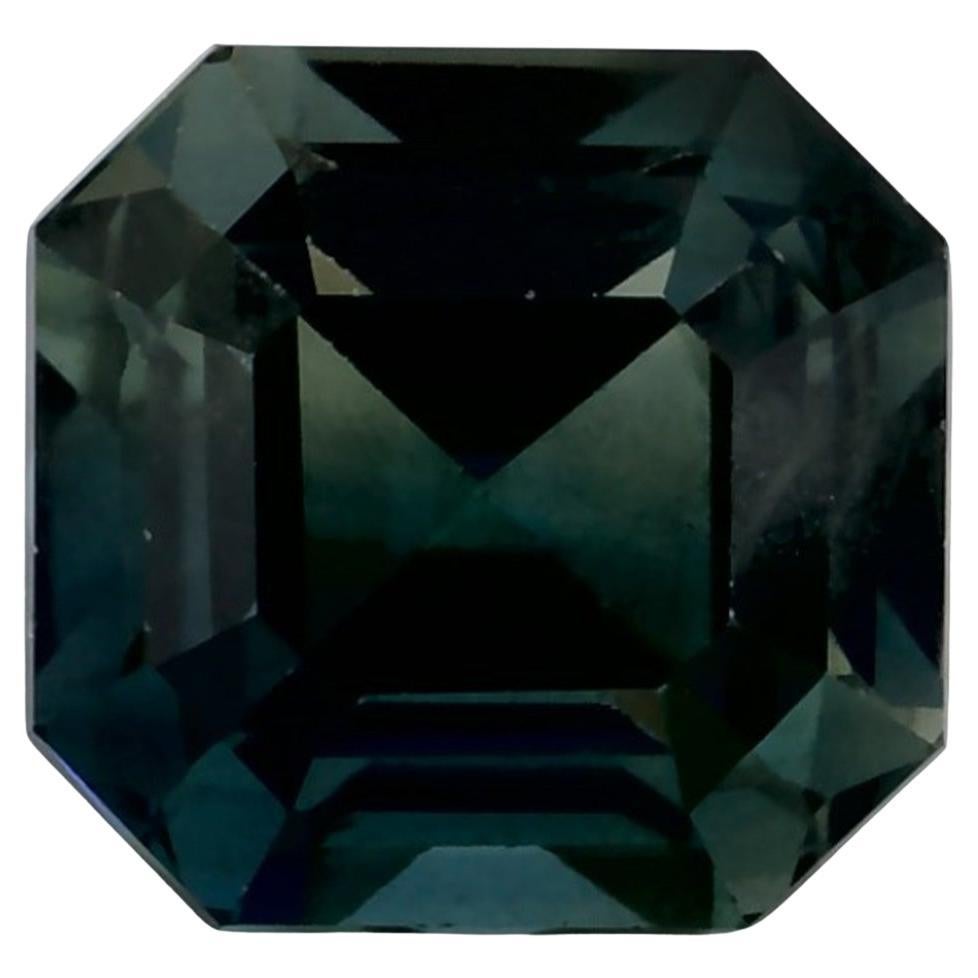 2.35 Ct Green Sapphire Octagon Cut Loose Gemstone