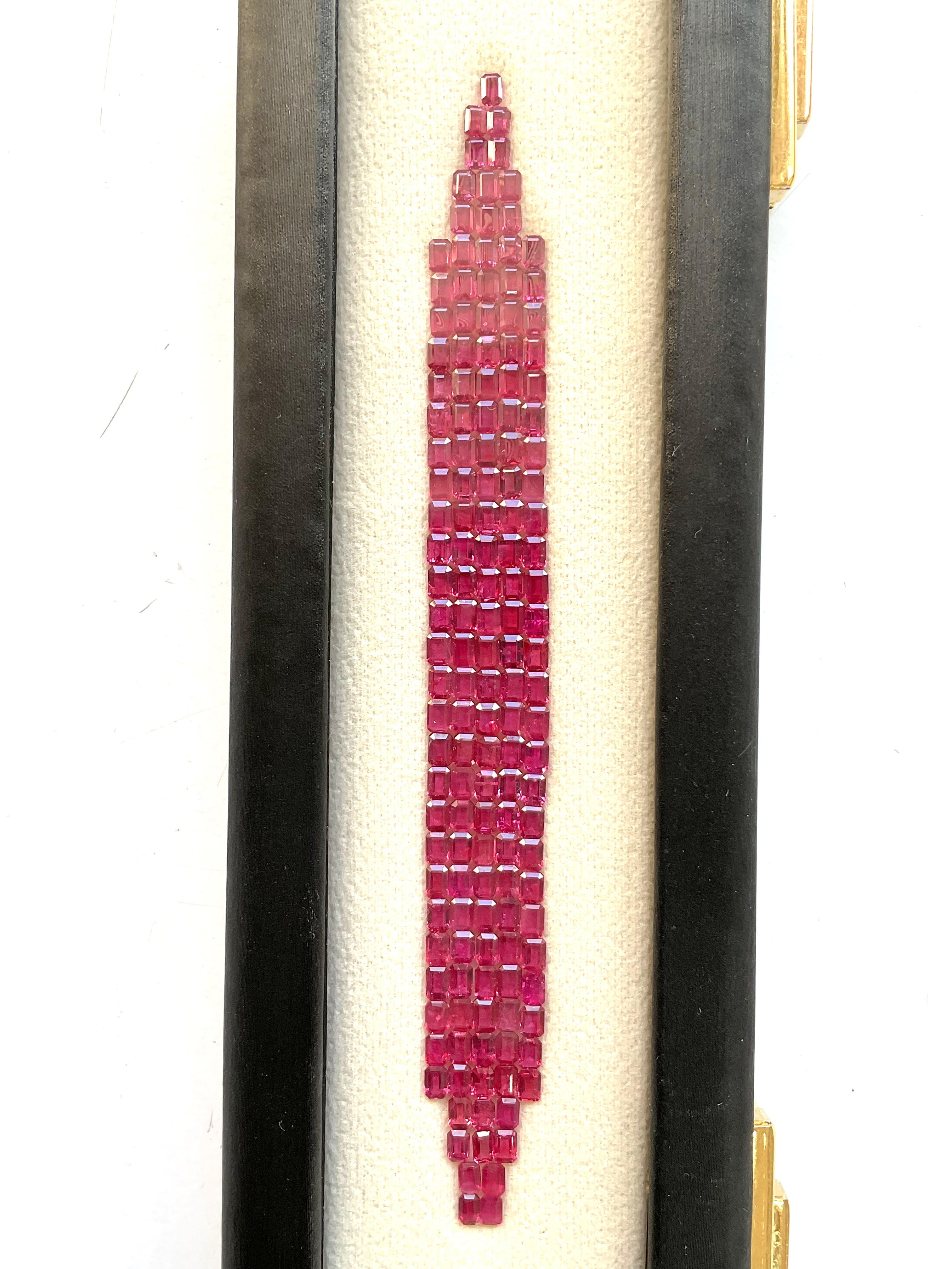 23.53 Carats Mozambique Ruby No-Heat Octagon Cut stone For Jewelry natural Gem For Sale 5