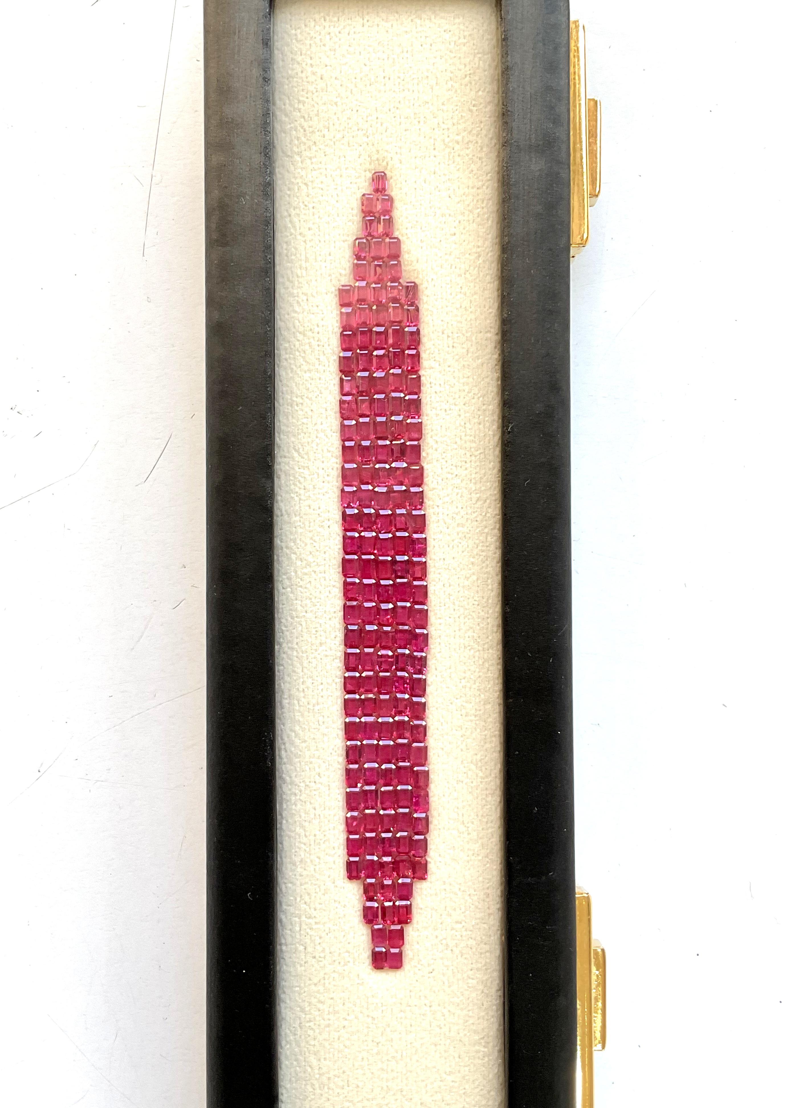 23.53 Carats Mozambique Ruby No-Heat Octagon Cut stone For Jewelry natural Gem For Sale 2