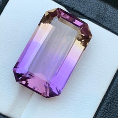 23.59 Carat Huge Natural Ametrine Emerald Cut Loose Gemstone for Pendant