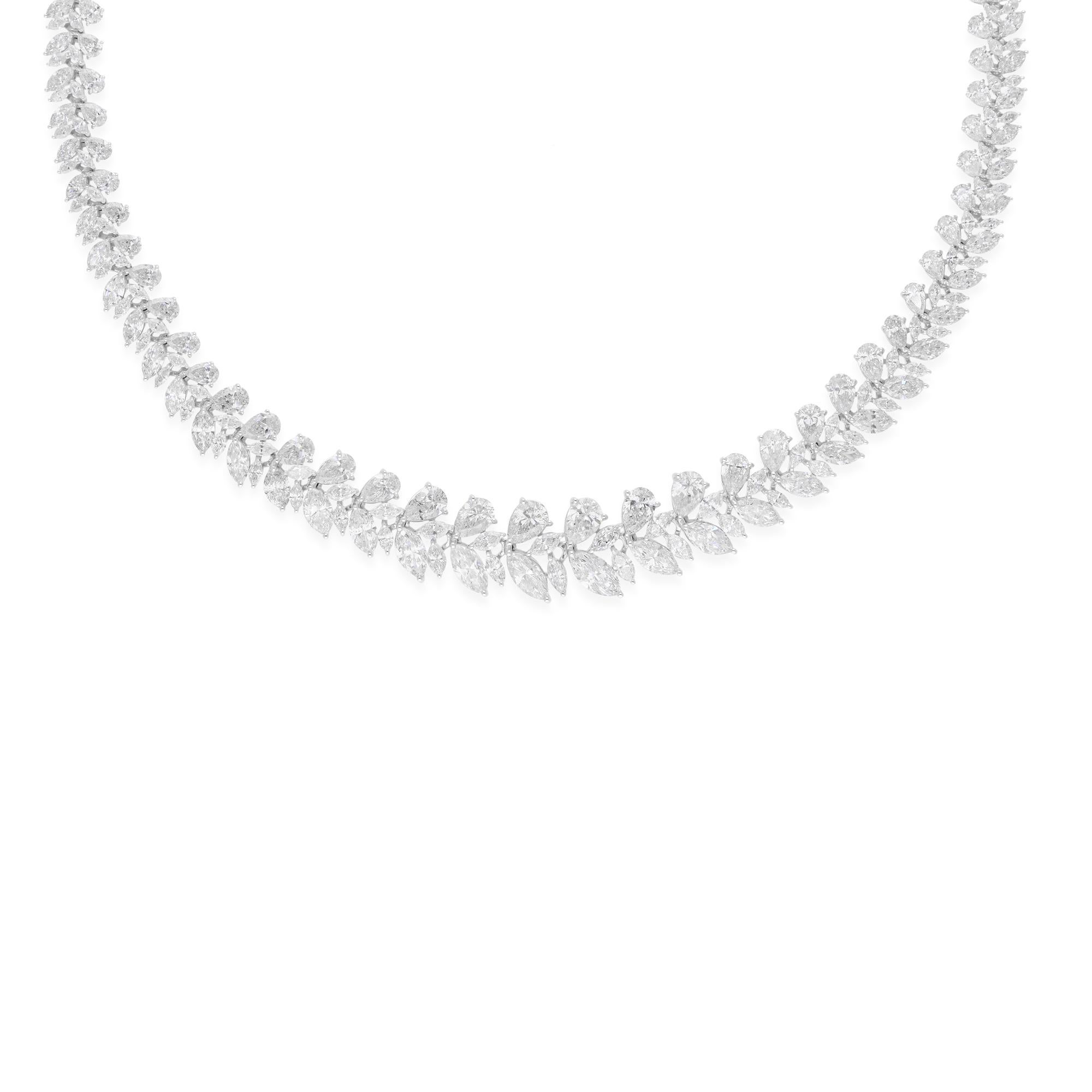 Cast from 18-karat gold, these exquisite necklace is handset with 23.59 carats of sparkling diamonds.

FOLLOW SPECTRUM JEWELS storefront to view the latest collection & exclusive pieces. Spectrum Jewels is proudly rated as a Top Seller on 1stdibs