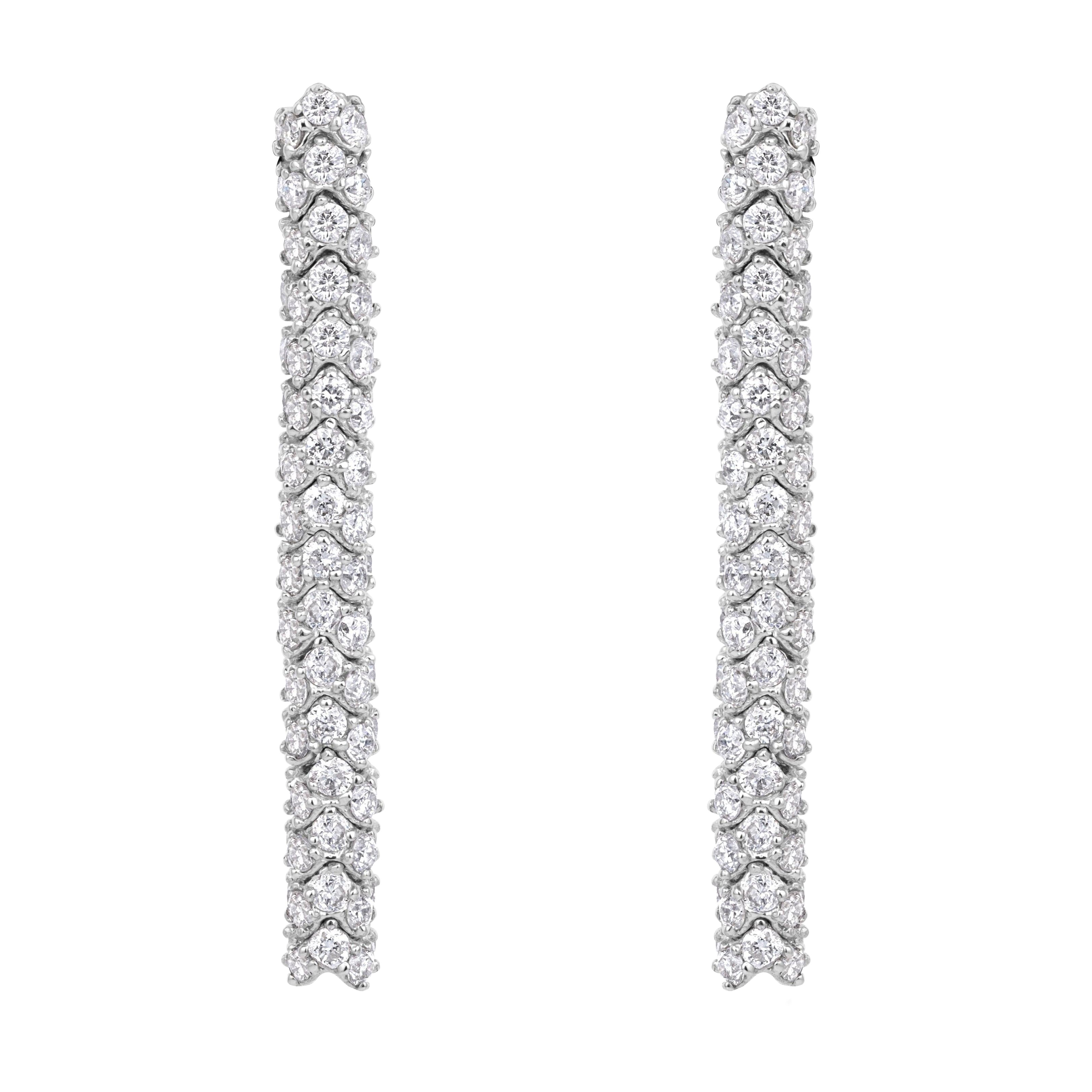2.35ct Round Brilliant Cut Diamond Earrings