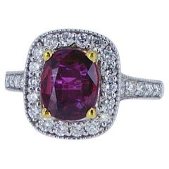 2.35ct Ruby Cocktail Ring in 18k Gold