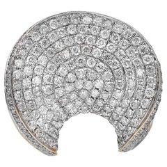 2.35Ctw Pave Set Round Cut Diamond Ladies Cocktail Ring 14K Yellow Gold