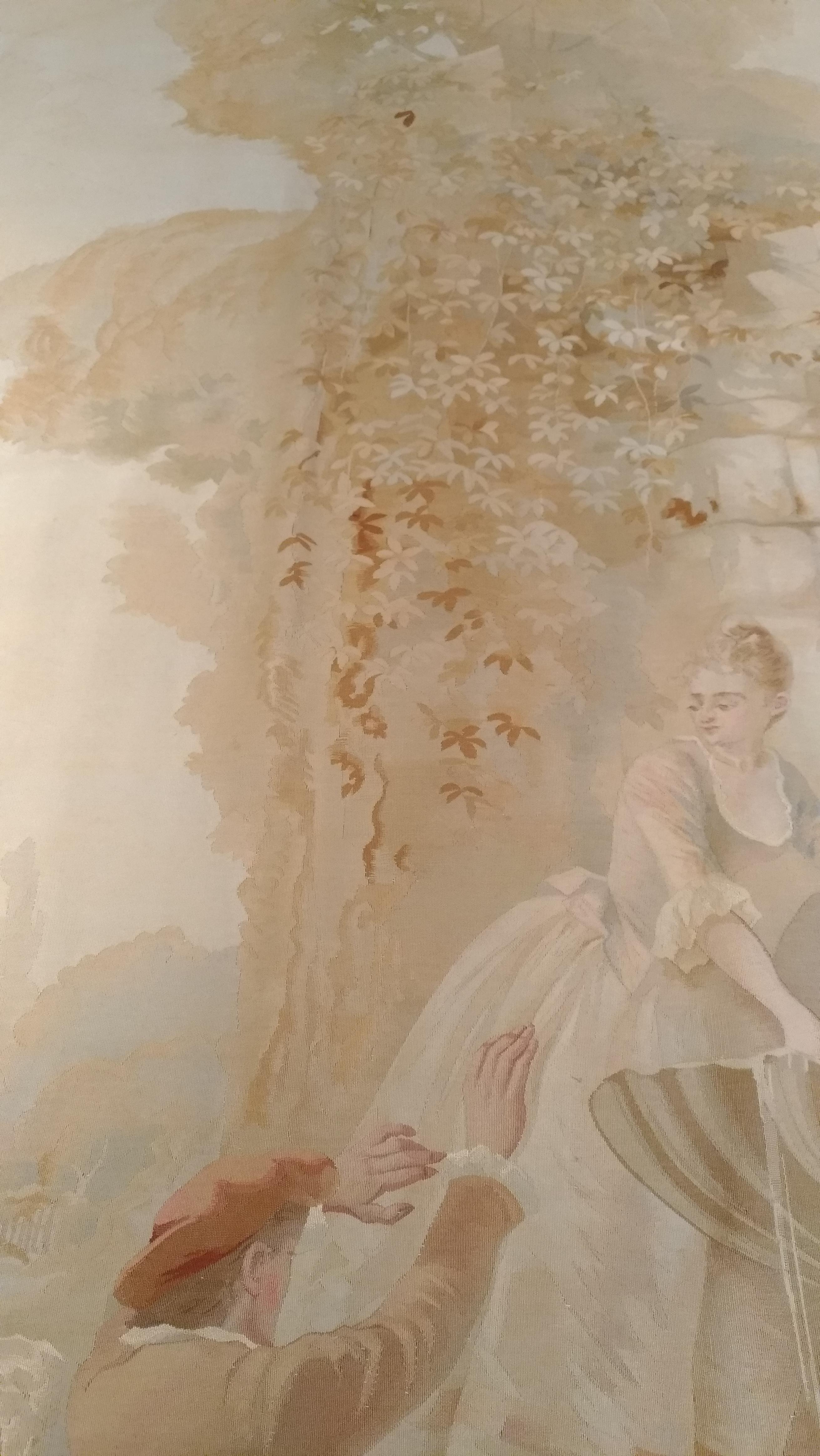 236 - 19. Jahrhundert Wandteppich aus der Felletin-Manufaktur Signiert im Angebot 2