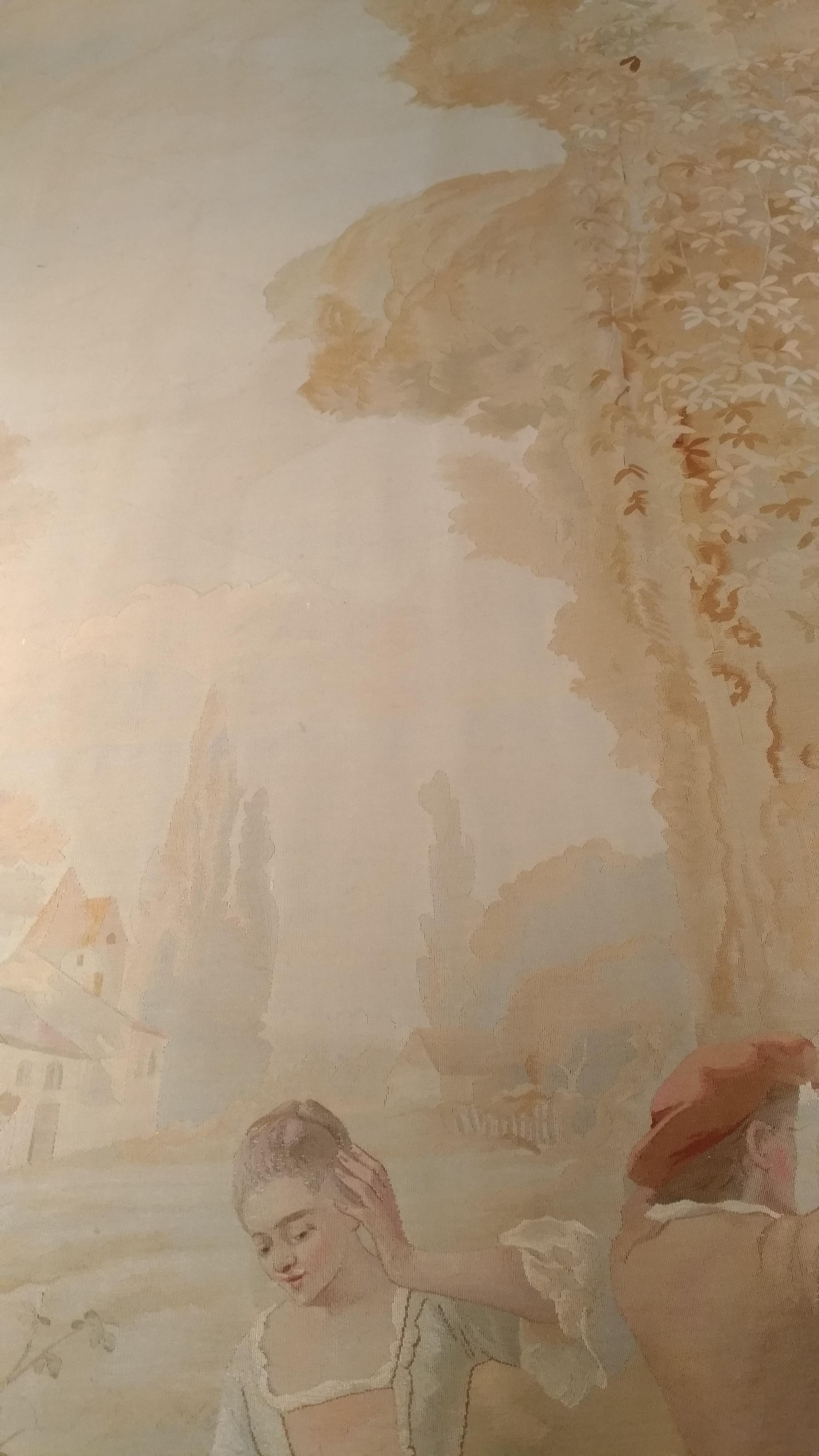 236 - 19. Jahrhundert Wandteppich aus der Felletin-Manufaktur Signiert im Angebot 3