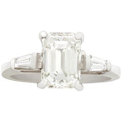 2.36 carat Diamond and Platinum Solitaire Ring