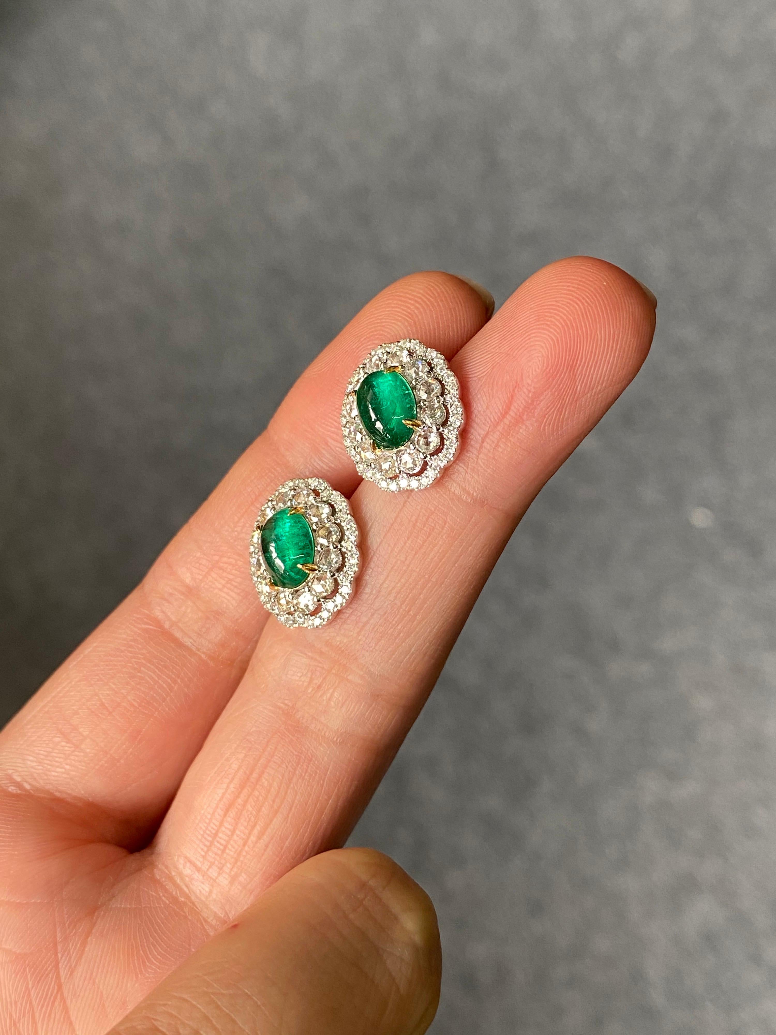 zambian emerald earrings