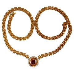 2.36 Carat Natural Spinel Necklace 14 Karat