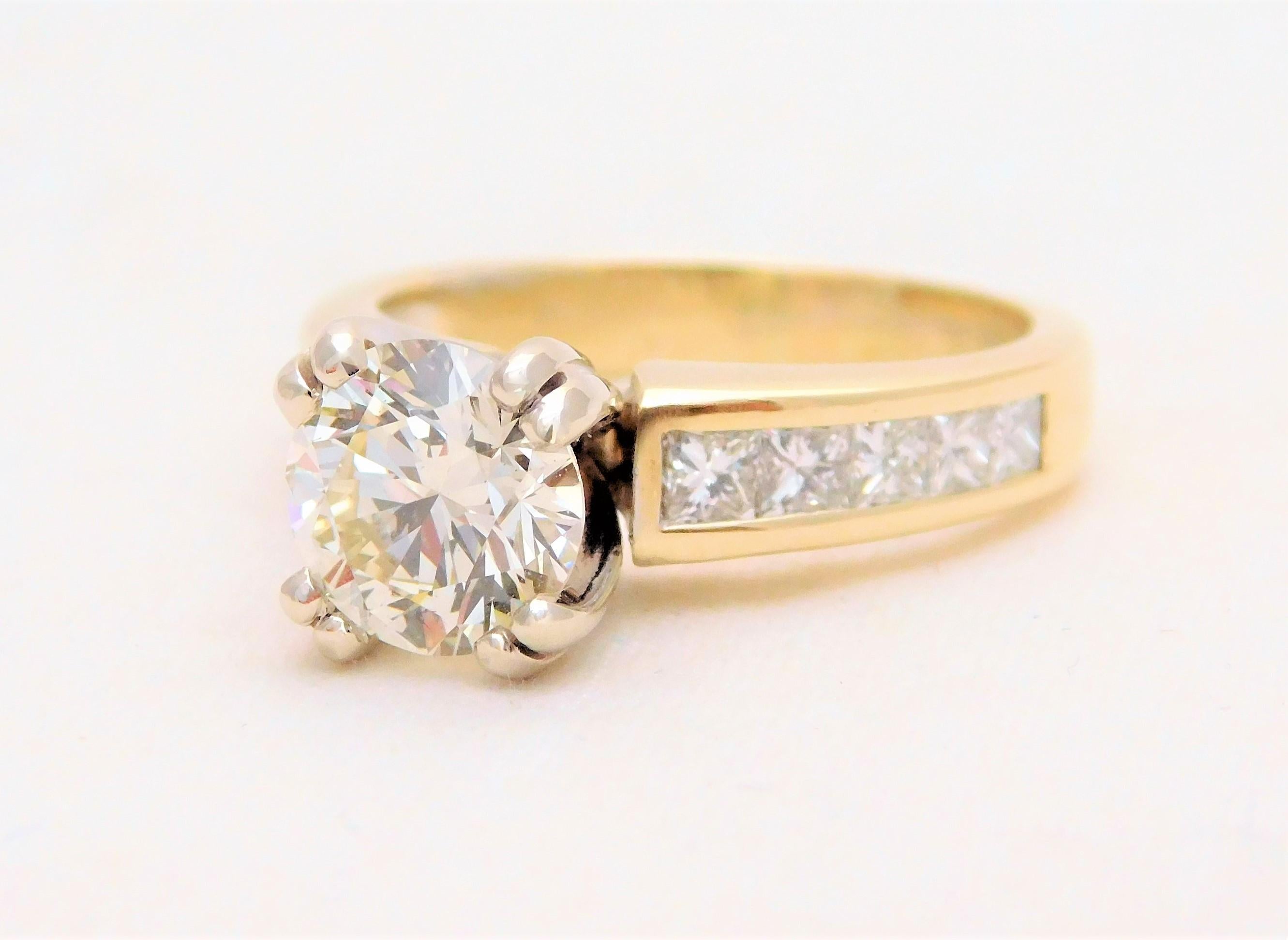 2.36 Carat Vintage Diamond Engagement Ring 4