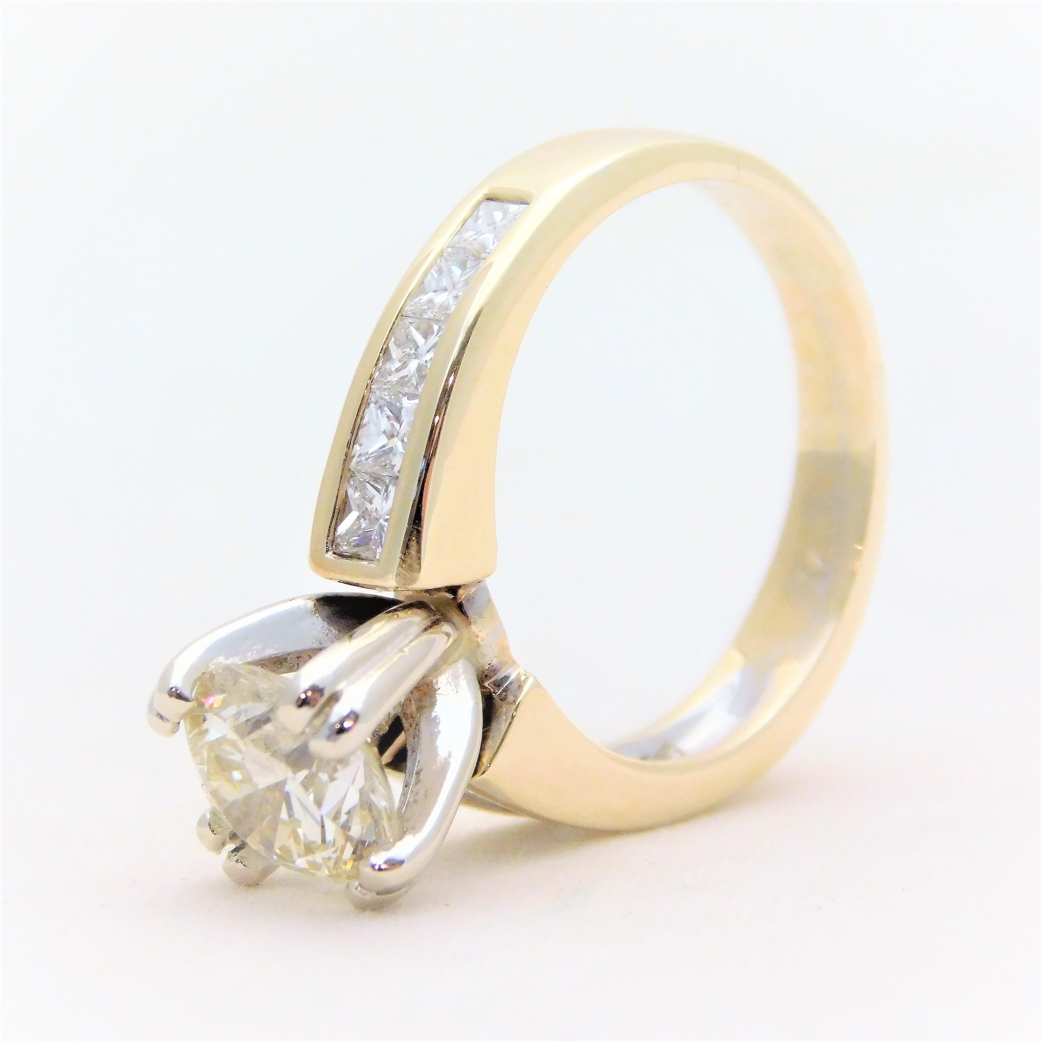 2.36 Carat Vintage Diamond Engagement Ring 7
