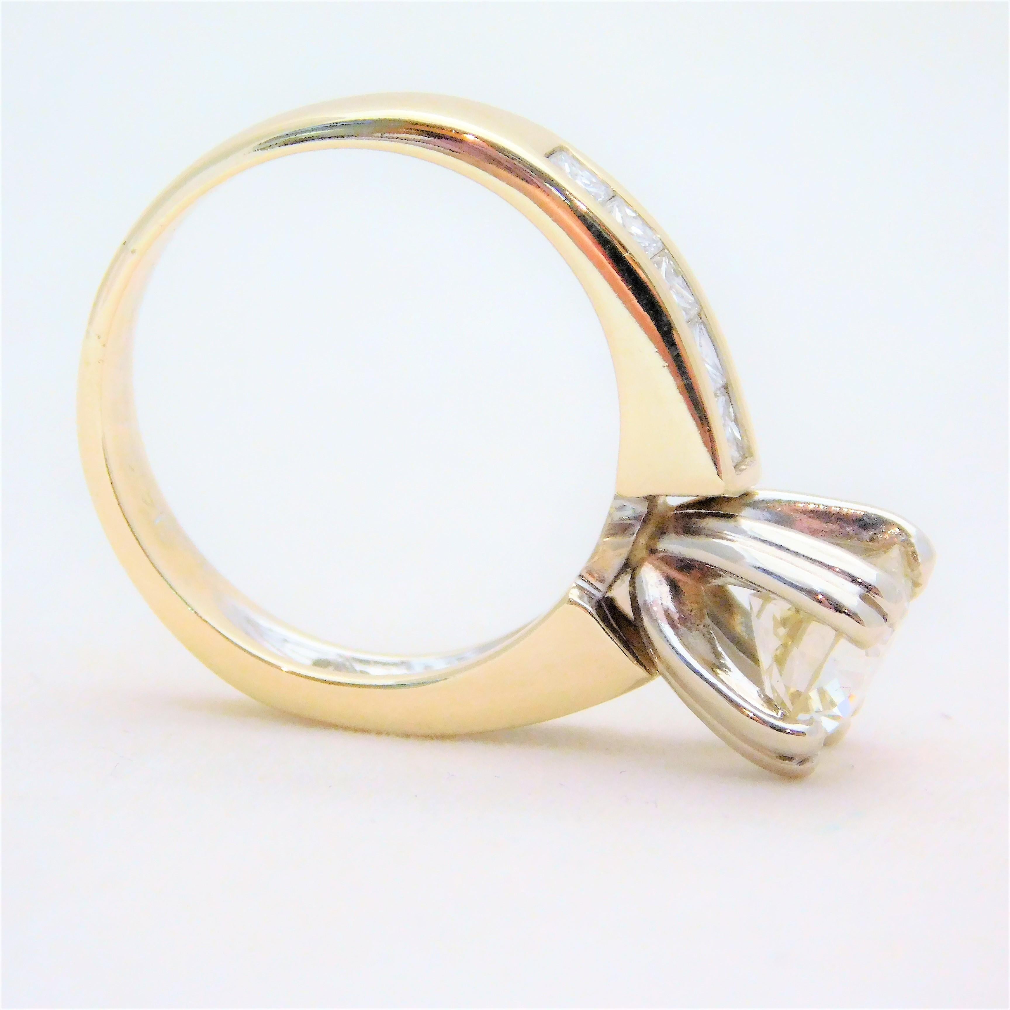 2.36 Carat Vintage Diamond Engagement Ring 8