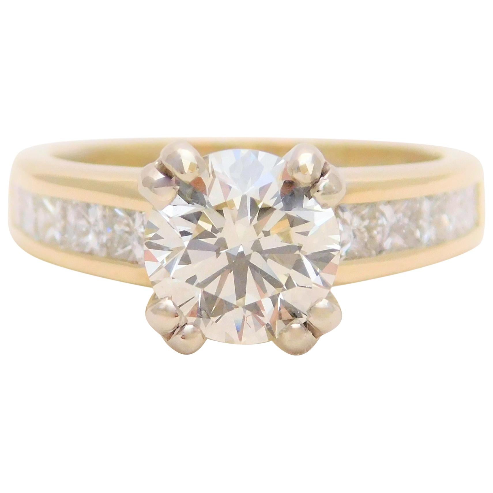 2.36 Carat Vintage Diamond Engagement Ring