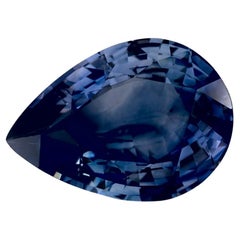 2.36 Karat Blauer Saphir Birne Loser Edelstein